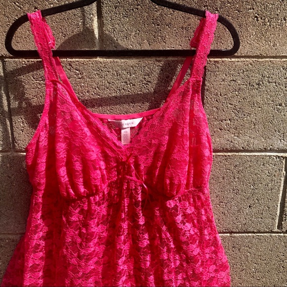 CACIQUE Pink Sexy Chamise Teddy Lingerie SZ 20/24 - Picture 5 of 9